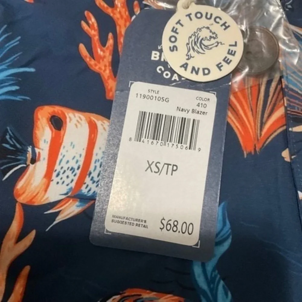 NWT SurfsideSupply‎ Tropical Theme Swim Trunks Men XS China Polyester/Spandex